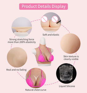 <span class=keywords><strong>Drag</strong></span> <span class=keywords><strong>Queen</strong></span> payudara silikon realistis bentuk payudara B-G piring Payudara payudara palsu Payudara palsu untuk crossdresser - Product Image 2
