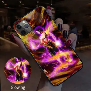 Promax TPU Incoming Call Glow Mobile Phone Case For Men Trendy Design For Phone 14 13 12 Animation 11 Plus Phone 15