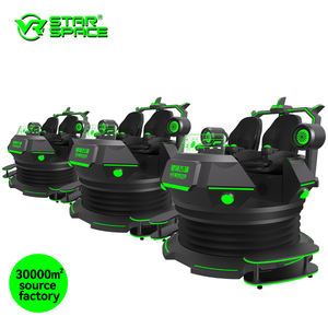 Equipo de patio de recreo para interiores 9D 360 VR UFO Rotación Asientos dobles VR Montaña rusa Flying 9D Cinema Simulator - Product Image 3