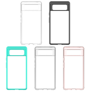 Hot New Transparent 2-en-1 Hybrid Mobile Phone Case pour Google <span class=keywords><strong>Pixel</strong></span> 6 Dual Protection Cellphone Cover - Product Image 5