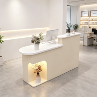 Comptoir de réception moderne pour petite boutique et salon de beauté – Mobilier de bureau pour l'accueil et la conception de magasins
