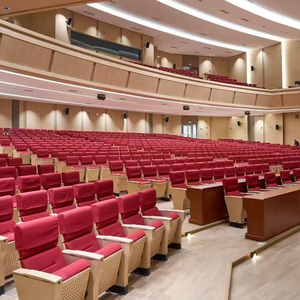 Asientos de Auditorio Grises de Aleación de Aluminio con Escritorio - Muebles Plegables de Diseño Moderno para Teatro e Iglesia para Uso Comercial - Product Image 5