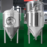 50l 100l 200l 250l 300l 400l 500l 600l 800l à double paroi en acier inoxydable fermenteur conique de bière de réservoir