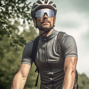 Kapvoe Polarized Cycling <b>Sunglasses</b> Semi-<b>Rimless</b> Windproof Sport Eyewear for Men Women - Product Image 3