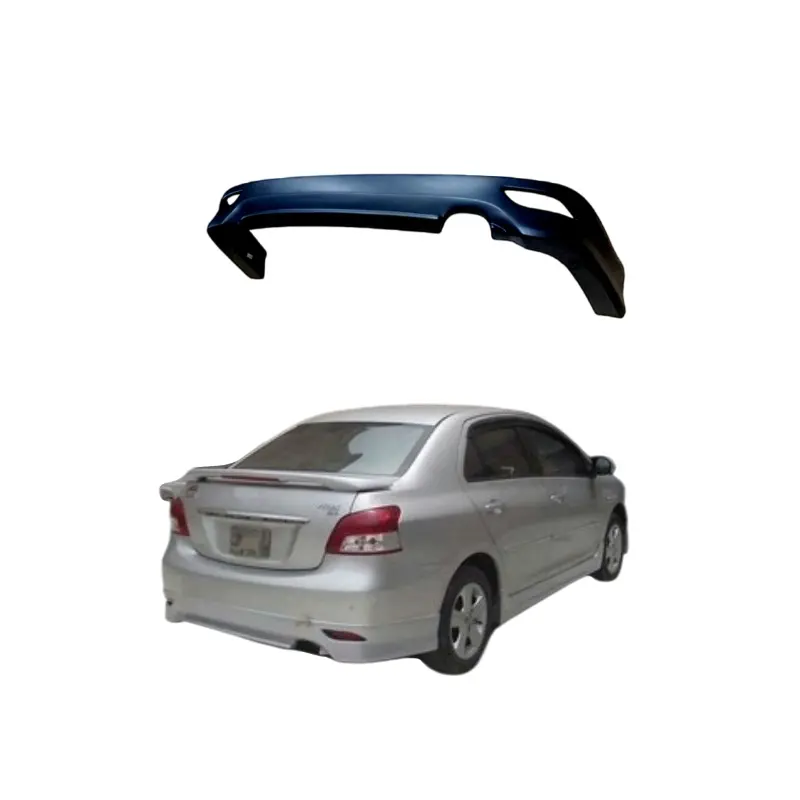 Toyota VIOS 2008 2009 2010 için geniş gövde kiti, Pp oto vücut sistemleri araba arka difüzör dudak tampon parçası içerir