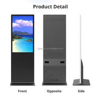 Layar Monitor Interaktif Panel Layar Sentuh Android HUSHIDA Indoor Standing 32 43 50 55 65 Inch