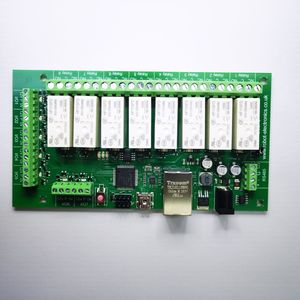dS378 - 16A <b>8</b> Channel Ethernet Relay Board with <b>8</b> relays (16A 250Vac)2 serial <b>ports</b> and 1 RS485 <b>port</b> for expansion module - Product Image 1