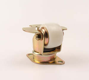 Stahl-Luftfracht-Lenkrolle Nylon-Doppelkugellager-Plattenrollen mit Zehenschutz im Schwenkstil - Product Image 2