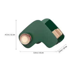 Support mural pour sèche-cheveux, organisateur de salle de bain, économiseur d'espace, auto-adhésif, design moderne, solution de rangement pour sèche-cheveux - Product Image 4