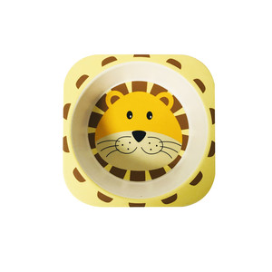 Juego de Vajilla Infantil de 5 Piezas con Diseño de Animales, Estilo Personalizado, Fibra de Bambú, Platos para Niños, Superventas - Product Image 4