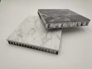 Paneles compuestos de panal de aluminio y madera de mármol ignífugo personalizados para techo/pared/partición - Product Image 3