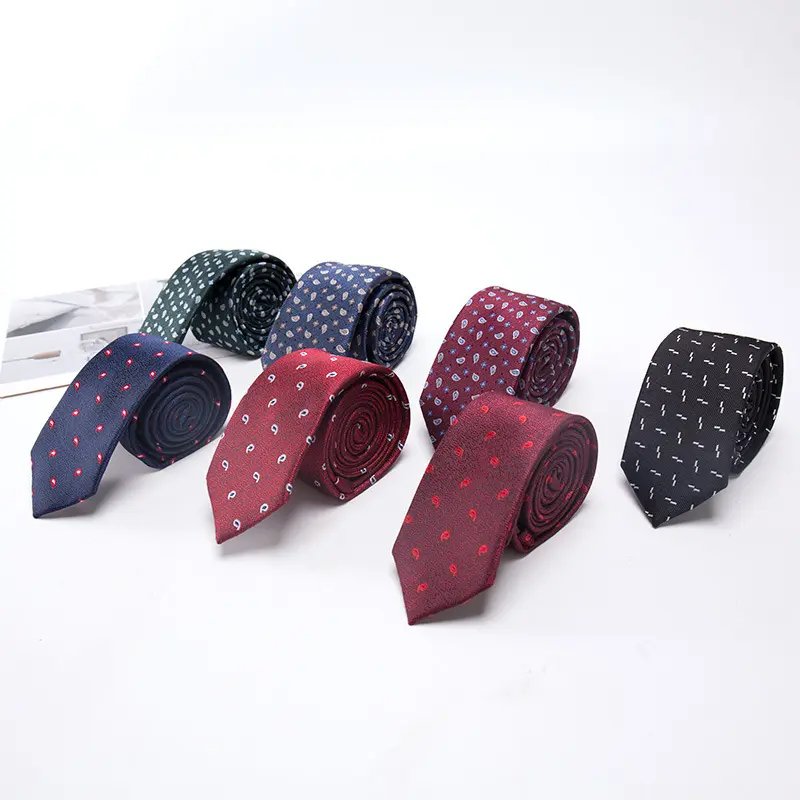 Tie kinh doanh chính thức của nam giới Polyester lụa Tie Polyester LụA Mũi tên loại 6cm kinh doanh Tie cổ nhà máy bán buôn