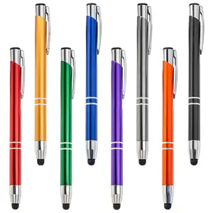 Logo Printed Gift Slim Metal Ballpoint Pen Promotional Custom Pens For School And Office Use