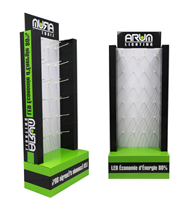 Tuỳ Chỉnh Sáng Tạo Bìa Các Tông POP Pegable Tầng Hiển Thị Kệ Cho Các Sản Phẩm Công Cụ Nhà Bếp - Product Image 3