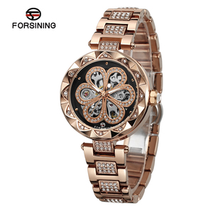 <span class=keywords><strong>Montre</strong></span> pour <span class=keywords><strong>femme</strong></span> tendance avec un design luxueux, mouvement automatique, acier inoxydable - Product Image 3