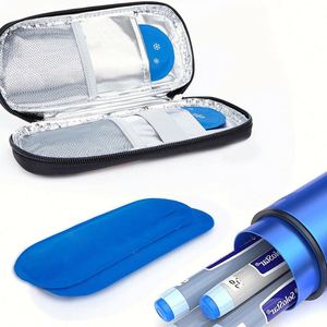Vente en gros usine – Sac isotherme personnalisé avec logo, étanche et réutilisable, pour médicaments, 7*18cm, 90g, avec poche de gel froid - Product Image 4