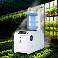 Humidificateur à ultrasons multifonctionnel électrique de 9 kg/h, capacité commerciale et industrielle, avec réservoir en acier inoxydable et capacité de 20 L