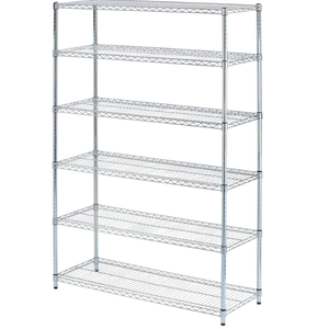 Scaffalature in filo cromato a 6 livelli, resistente e solido, a 4 livelli - Product Image 5