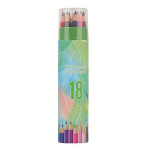 Ensemble de crayons à l'huile non solubles pour étudiants, 12/18/24/36/48 couleurs, hexagonaux, pour dessin, papeterie, fabriqués dans le Zhejiang, Chine - Product Image 3