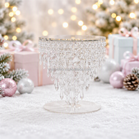 Vases dorés de mariage, centres de table, supports à fleurs en cristal, chandeliers, vases à fleurs pour tables de réception, décoration de fête et de maison