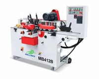 Machine à bois WELLMAX CNC Six broches Mouleur à quatre côtés 5kw Consommation d'énergie maximale avec roulement de moteur à noyau PLC