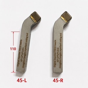 Juego de 5 piezas de cortadores de torno de carburo soldado de precisión con puntas de carburo de 3 ángulos (<span class=keywords><strong>45</strong></span>, 75, 90) - Product Image 5