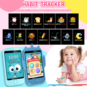 Mini smartphone jouet A16 <span class=keywords><strong>pour</strong></span> enfants, téléphone portable intelligent avec carte SIM, appels téléphoniques, portable <span class=keywords><strong>pour</strong></span> enfants avec 19 jeux - Product Image 3