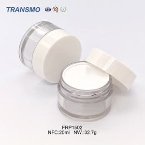 Vente en gros de contenants cosmétiques vides en plastique de 20 ml, boîtes à poudre personnalisées avec logo, pour poudre pressée, fard à joues, crème pour les yeux jetable - Product Image 1