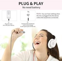 Mini microphone vocal portable pour l'enregistrement vidéo vocal chantant, vlogging, podcasting, petit microphone pour téléphone iPhone Android