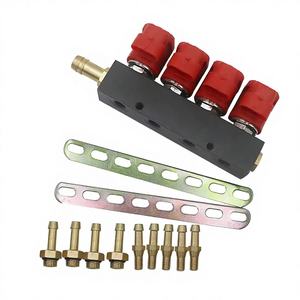 Kit Unità di Controllo Spray Rail Rosso <span class=keywords><strong>2</strong></span>/<span class=keywords><strong>3</strong></span> Ohm per Conversione Auto da Benzina a GPL/CNG, 4 Cilindri, Standard Cinese - Product Image 1