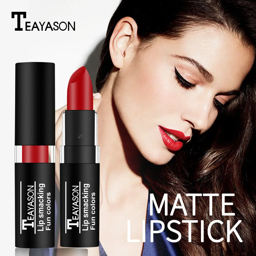 Teayason Creatieve Retro Make-Up Lippenstift Wit Nude Olijfgroen Zwart Paars Vampier Lipstick Mat Langdurige Perfecte Make-Up