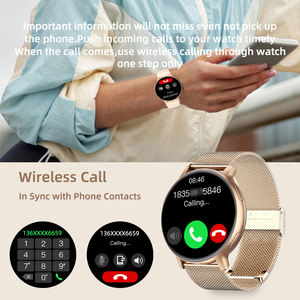 Mode S53 Dames Smartwatch Antwoord Oproepen Sport Fitness Tracker Mode Muziekbediening Vrouwen Smartwatch voor Android IOS - Product Image 2