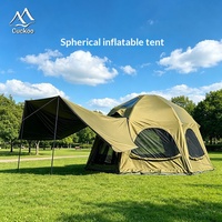 Grande tente de camping sphérique gonflable quatre saisons en tissu Oxford, abri solaire extérieur, protection UV, imperméable, tente pneumatique sans assemblage