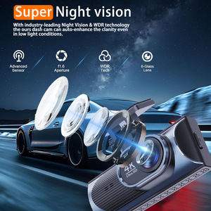 Caméra embarquée 4K haute définition à double enregistrement, vision nocturne, avec connexion Wifi et trajectoire GPS, best-seller - Product Image 6