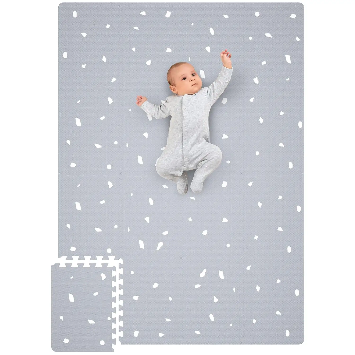 Schaumstoff-Babymatte für Babys und Kleinkinder  ungiftiger Spielmatte für Babybutter Zeitmatte