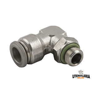 Aignep Raccords cylindriques mâles en L réglables en acier inoxydable 60115 316L, 4-12mm (10pcs) - Product Image 1