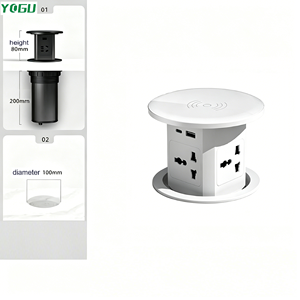 Presa Elettrica Pop-up Antifurto Personalizzata YOGU con Struttura a Blocco a Pressione, Previene l'Apertura Casuale Non Autorizzata, per Uso <span class=keywords><strong>in</strong></span> Aree Pubbliche - Product Image 5