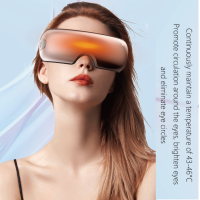 Masseur oculaire musical Bluetooth avec chaleur, compresse chaude, vibration, appareil de thérapie par la chaleur confortable - Modèle BRYCE 302