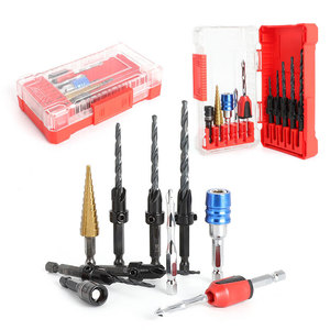 Juego de brocas avellanadoras para carpintería, 10 piezas, con varilla de extensión y brocas magnéticas de acero métrico para un acabado suave - Product Image 1