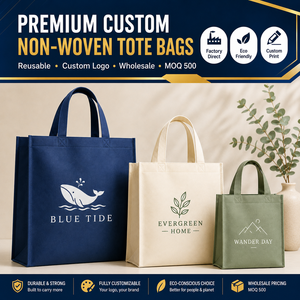 Eco-Friendly Reusable Fabric <b>Foldable</b> Tote Grocery Shopping Non-Woven <b>Bags</b> Custom Printing Logo Handbag Non Woven <b>Bag</b> - Product Image 1