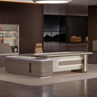 Bureau de direction moderne en forme de L pour PDG Mobilier de bureau Mobilier de bureau Mobilier commercial Meilleure vente sur le marché