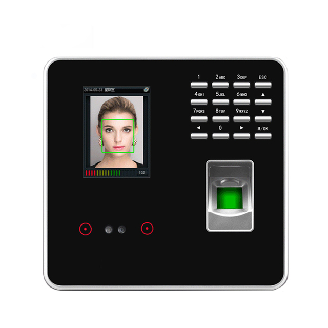 Biometric Facial Recognition Employee Time Attendance Machine ZK Fingerprint Time Clock Recorder Door Access Control System