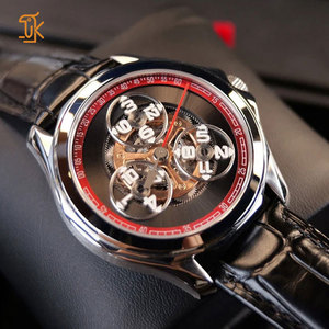 Orologio Meccanico di Lusso SANYIN per Uomo, Vetro Zaffiro, Cinturino in Pelle, Tre Quadranti, Ore Vaganti, Automatico, Logo Personalizzabile, Basso MOQ - Product Image 1