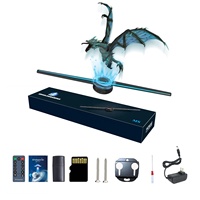 Equipo de proyector holográfico 3D, ventilador de holograma 3D de 42Cm, 1080P, con Software de aplicación para uso en interiores, pantalla de holograma 3D, precio de fábrica