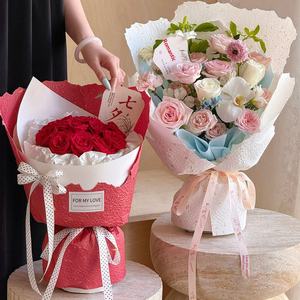 Papier d'emballage pour bouquet épais à pétales en relief, imperméable, fait à la main, art floral, matériel d'emballage pour fleurs - Product Image 1