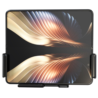 Kc Qi One-Key 90 Auto-Rotatie 15W 2 Coils Uil Wireless Car Charger Voor Samsung Galaxy Z Flip/Fold Telefoon