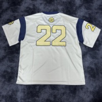 Ensemble de Maillot Jersey Yingling Color Block T-shirts Boxy Courts Oversize en Polyester Maille Imprimé en Relief Jersey Lourd
