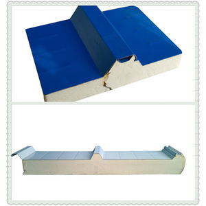 Panneau sandwich PIR de 100 mm d'épaisseur Isolation de toiture Efficacité <span class=keywords><strong>thermique</strong></span> Économie d'énergie Panneau sandwich PU - Product Image 1