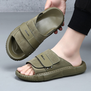 Sandalias de Cuero de Primera Calidad para Hombre: Calzado de Verano para Exteriores, Suela Gruesa, Antideslizantes, Resistentes al Olor, Sandalias Modernas de Suela Blanda para Hombre - Product Image 4
