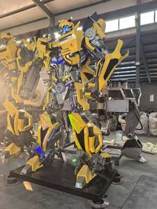 Statue réaliste de <span class=keywords><strong>Megatron</strong></span> Transformer de 3 m de haut, grande sculpture de robot en métal pour parc à thème et exposition commerciale - Product Image 5